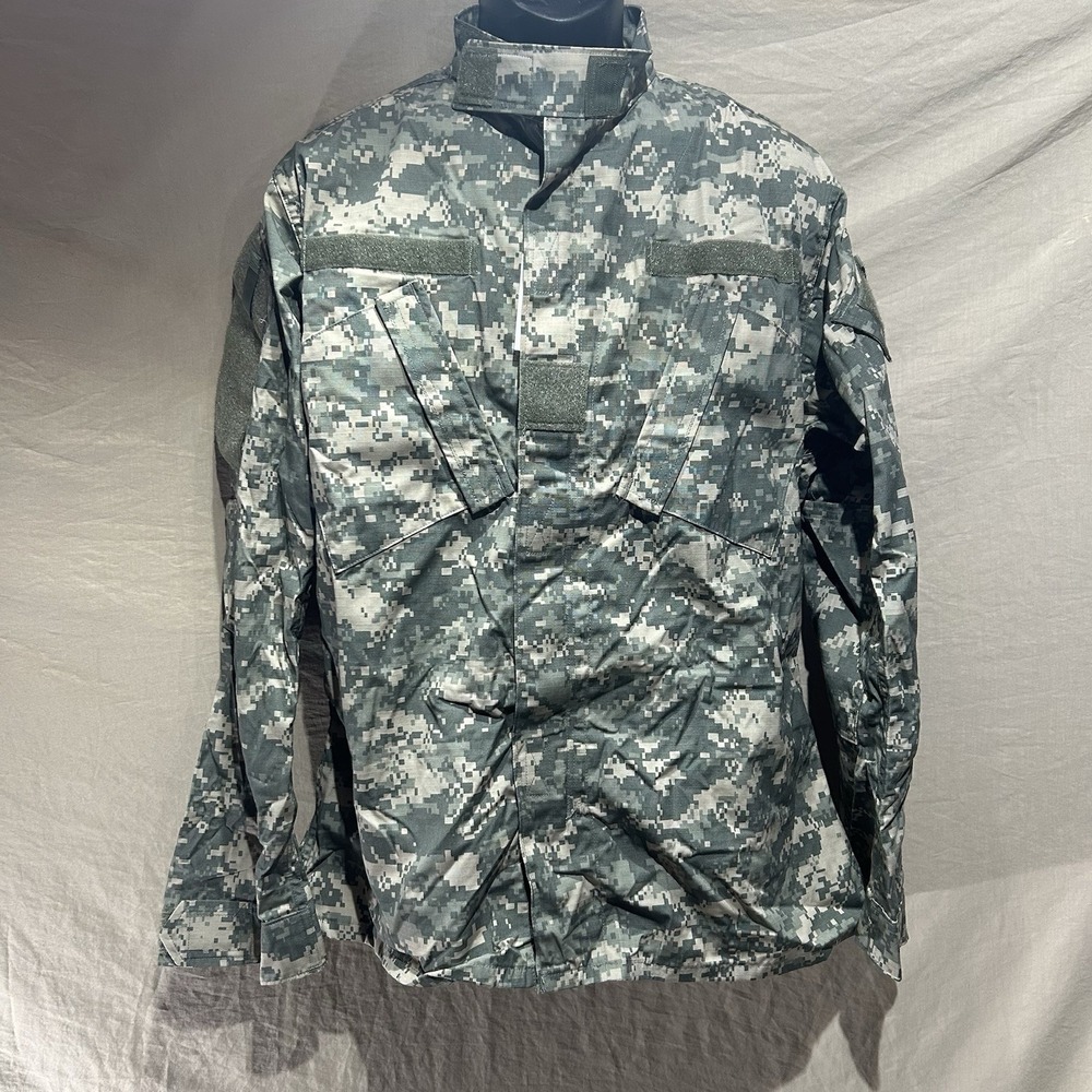 US Military Issue ACU Digital Camo Combat Uniform Shirt Coat Medium Long UCP